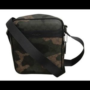 Coach camo mens shoulder bag